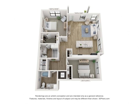 Evelyn Floor Plan with Dimensions